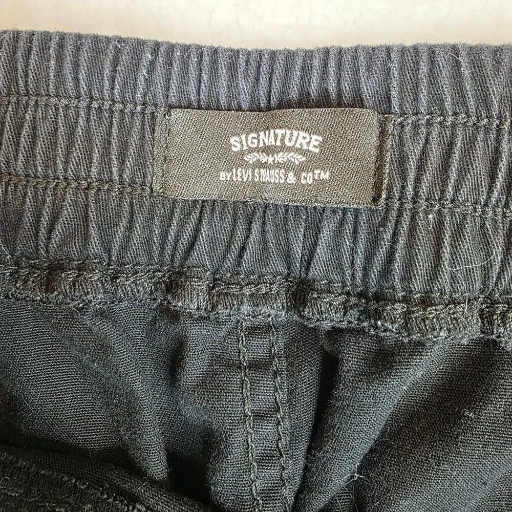 Levi's Signature Wide Leg Cropped Pullon Pants Size 14/32